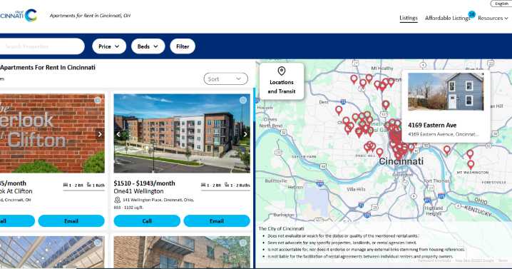 New website shows available rental housing in Cincinnati