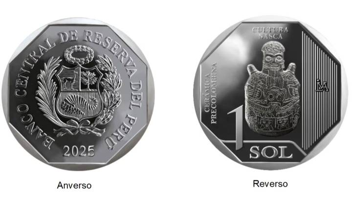 BCRP lanza nueva moneda de S/1 alusiva a la cultura Nasca