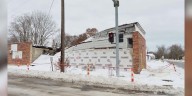 Building collapses in Benton Harbor beneath the weight of heavy, wet snow