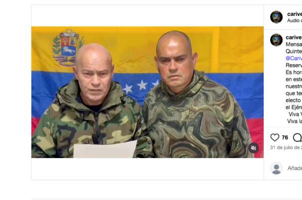 Militares venezolanos exiliados: es inminente  una operación extranjera para “liberar” al país