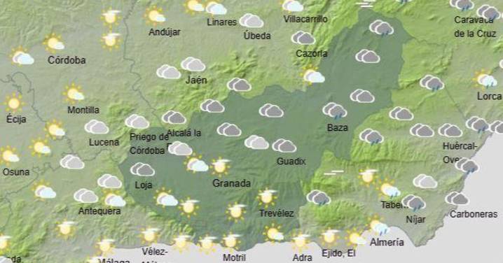 Tiempo Granada | Los cielos nubosos y las lluvias marcan el fin de semana
