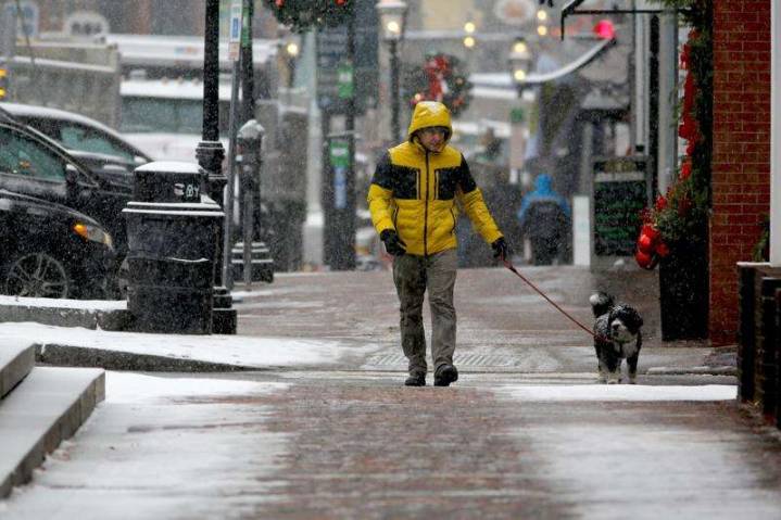 Winter’s first big snowstorm hits the Northeast as schools close and traffic slows