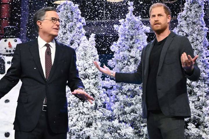 Prince Harry Fakes a Hallmark Christmas Movie Audition on The Late Show