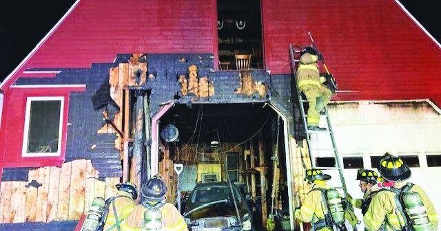 No injuries in garage fire in Gilmanton