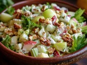 Ensalada de frutas y nuez para Navidad, el mejor acompañamiento para pavo y lomo