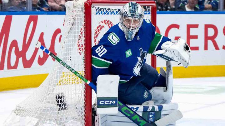 Canucks assign goalie Nikita Tolopilo, defenceman Elias Pettersson to AHL