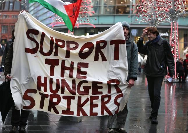 Pro-Palestine prisoners have been holding a collective hunger strike for more than a month
