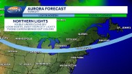 Northern lights may be visible in New Hampshire Monday night