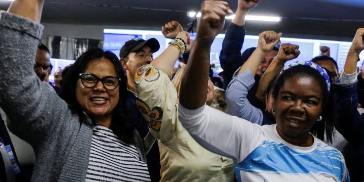 Así celebró el comando de Nasry Asfura el nuevo vuelco en el conteo de votos en Honduras