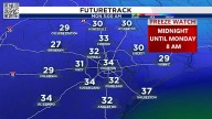 Freeze Watch issued for Houston tonight at midnight until 8 am Monday. 