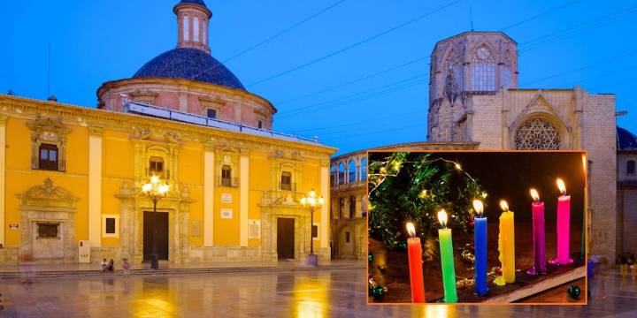 Polémica celebración del Día de Velitas en Valencia, España: varios colombianos fueron dispersados por la Policía