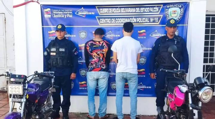 Por estos delitos aprehendieron a joven y un adolescente en Mene Mauroa