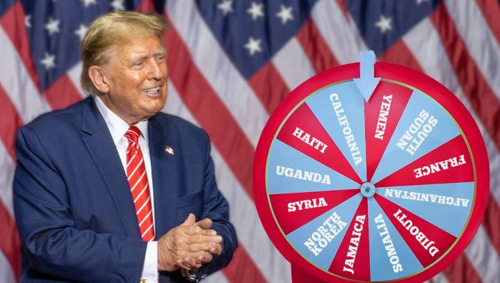 Trump Unveils 'Wheel Of Random Country You Get Deported To'