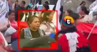 Hermana de Castillo es captada protestando en horario laboral: Cobra sueldo de S/ 4 mil del Estado