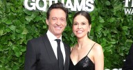 Hugh Jackman & Girlfriend Sutton Foster Coordinate in Black Looks for Gotham Awards 2025 | Hugh Jackman, Kate Hudson, Sutton Foster 