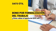 Bono por Formalización del Trabajo de $292 mil: ¿Cómo puedo recibirlo?