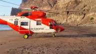 El helicóptero del GES rescata a un bañista en parada cardiorrespiratoria en Lanzarote