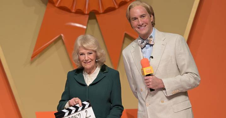 Queen Camilla visits set of Rivals and admits she binge