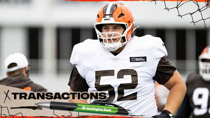 Browns sign OL Garrett Dellinger to the active roster