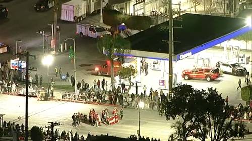 At least 1 person hurt in stabbing near Candy Cane Lane Christmas Parade in Lynwood.