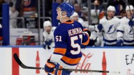 Islanders top Lightning in shootout as Emil Heineman scores winner
