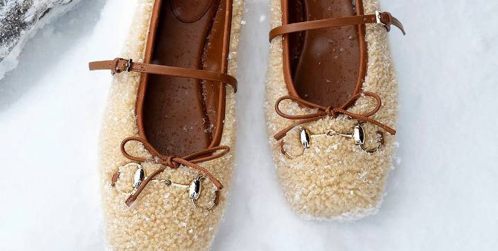 The Shearling Flats Fashion Insiders Are Wearing This Winter