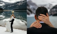 Couple Braves Snowstorm to Marry in Banff National Park