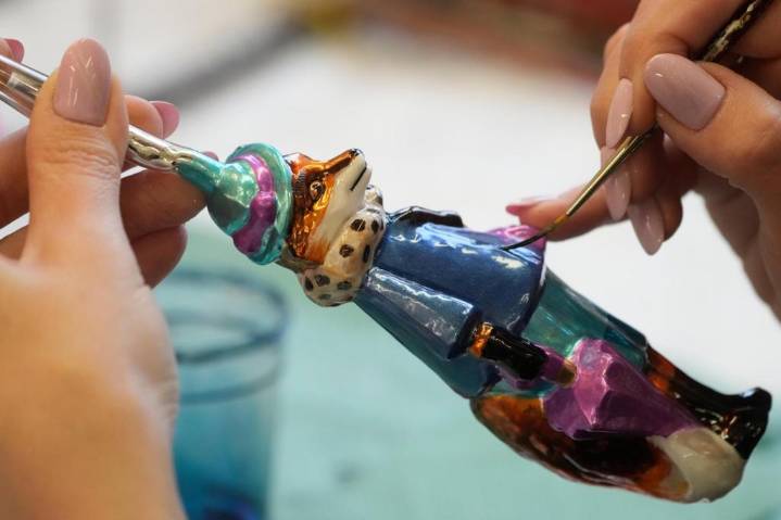 The Polish ‘magicians of glass’ who create Christmas baubles for clients worldwide