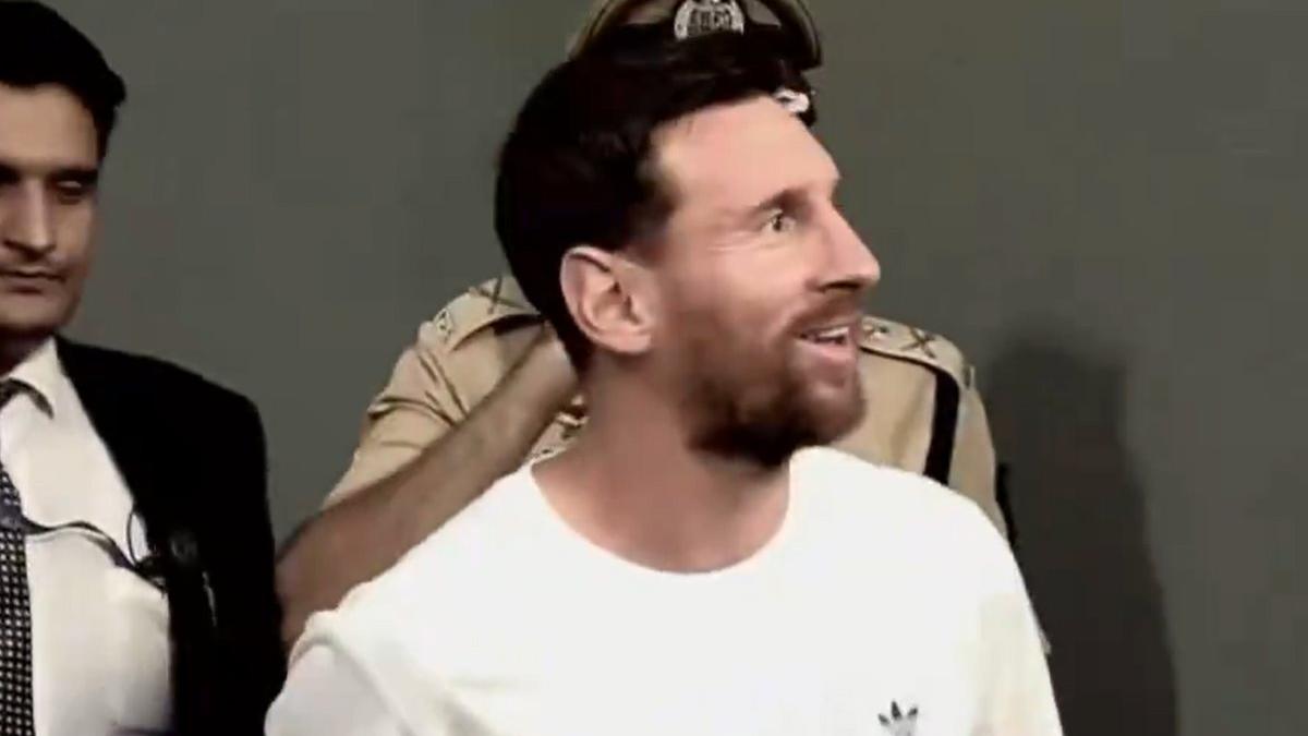 Messi arrives at Wankhede Stadium, hugs Sunil Chhetri as Mumbai welcomes football icon