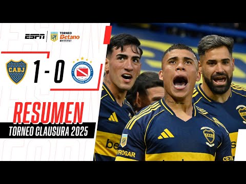 Dónde ver el resumen de Boca vs. Argentinos Jrs. por Torneo Clausura