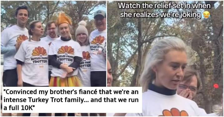 People Are Dragging the Family Behind the Viral Turkey Trot Prank