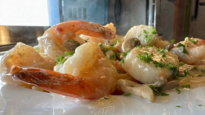 Shrimp and Scallop Genovese at Villa Sorrento in Bradenton