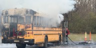 Dickson County students narrowly escape school bus fire