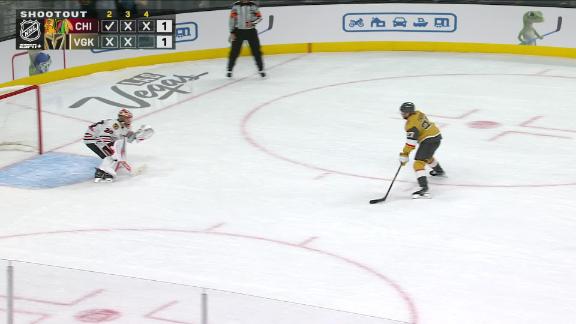 Hart helps lead Golden Knights to 4-3 shootout win over Blackhawks