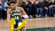 Giannis Antetokounmpo undergoes MRI after leaving game due to right calf strain