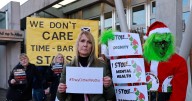 Patients injured by rogue surgeon Sam Eljamel protest outside Scottish Government
