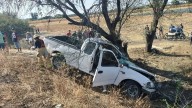 Accidente en Irapuato: vuelca camioneta en carretera a Romita; hay cinco lesionados