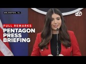 FULL: Pentagon Press Secretary holds briefing on drug boat strikes
