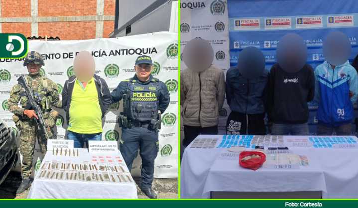Operativo en El Santuario y San Vicente desmantela redes de narcomenudeo del Clan del Golfo y El Mesa