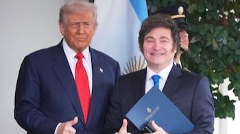 Donald Trump se atribuyó el triunfo de Milei en las legislativas