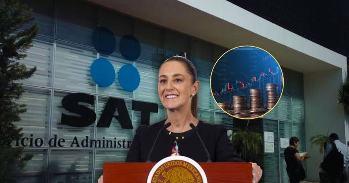 SAT: Gobierno de Sheinbaum registró ingresos de 5 billones 529 mil 814 millones de pesos con ISR, IVAS e IEPS, alcanzando el mayor avance de recaudación en México desde 2022