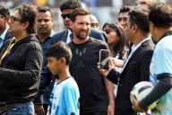 Se desata caos en gira de Lionel Messi por la India