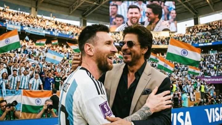 SRK X Messi: Fans hope for iconic pose, Chaiyya Chaiyya moment