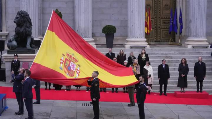 Tensa celebración del día de la Constitución en el Congreso marcada por la división política y el plante de los socios de Sánchez