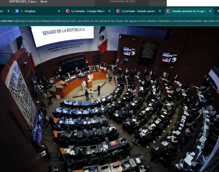 Aprueba Senado, en lo general, Ley de Aguas; sigue discusión en lo particular