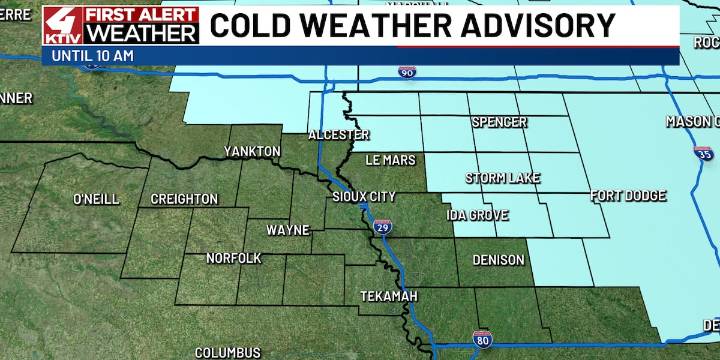 Bitterly cold Sunday afternoon followed by a warmer week ahead