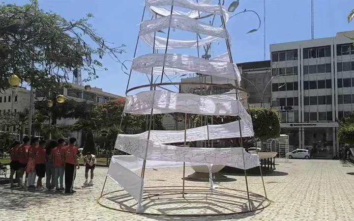 Empresarios chiclayanos piden que su municipalidad les permita adornar cuestionado árbol navideño