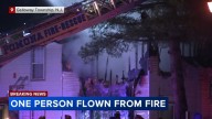 Person flown to hospital following townhouse fire in Galloway Township, New Jersey