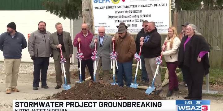 Stormwater project groundbreaking