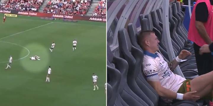 Se lesionó cuando se acercaba al saque inicial y se retiró llorando: la curiosa secuencia que dio la vuelta al mundo